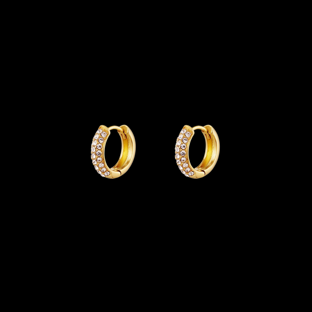 Crystal Glam Hoops