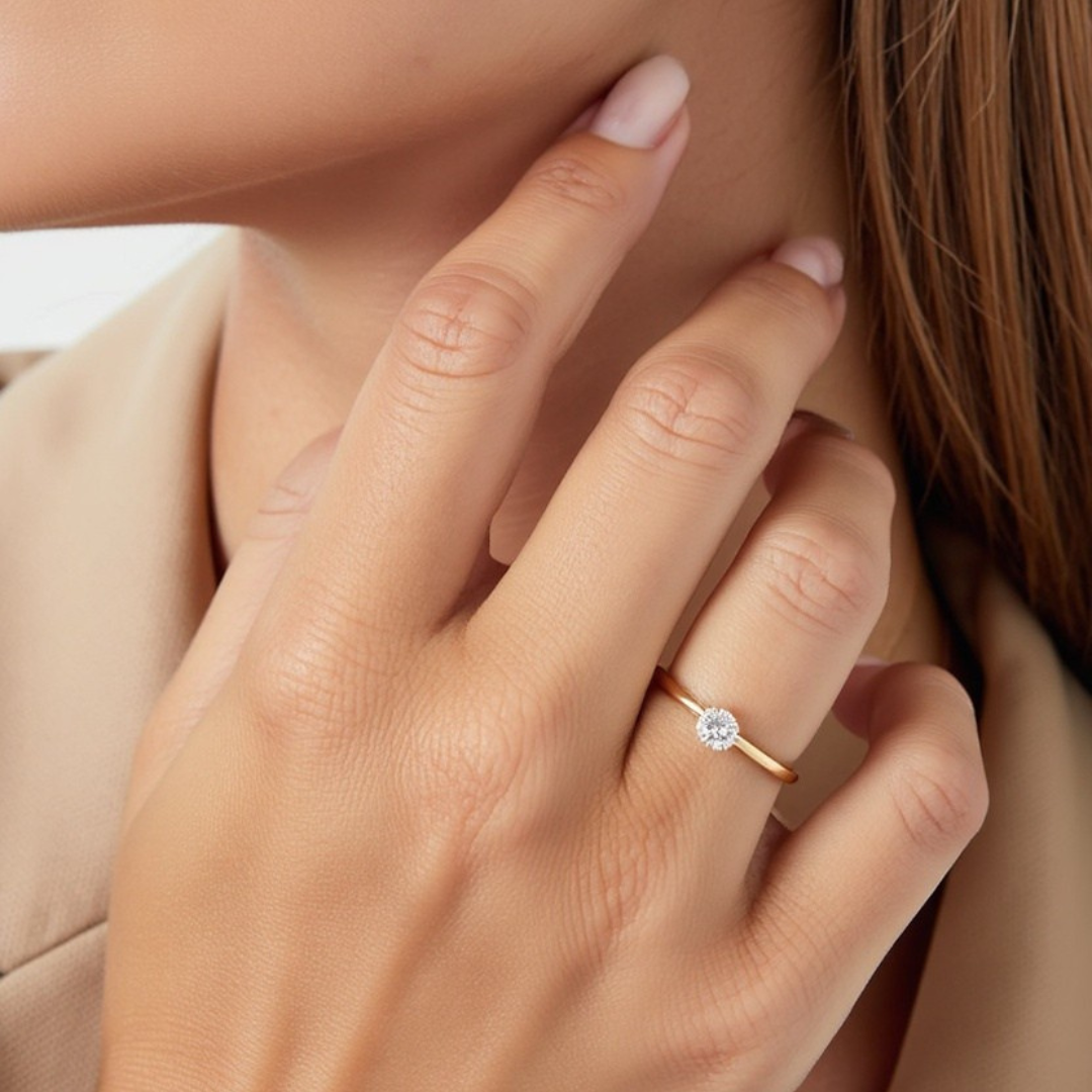 Glamoré Radiant Solitaire Ring